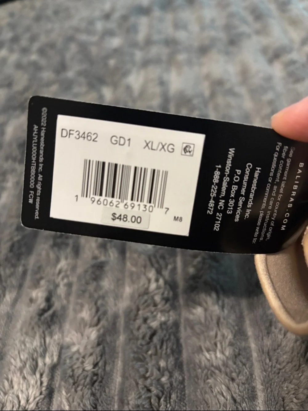 NWT Bali Comfort Seamless Nude T-Shirt Bra - Light Beige Size XL- see size chart - Picture 14 of 14